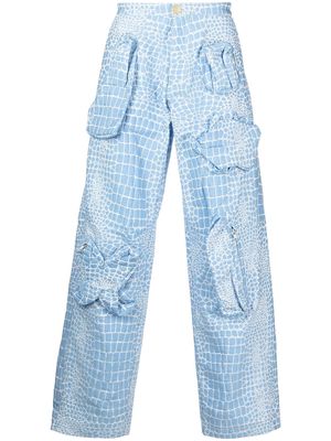 Walter Van Beirendonck Pre-Owned Gun trousers - Blue