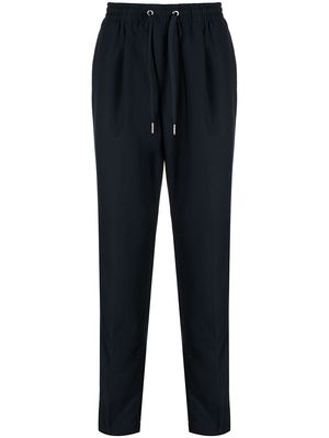 Armani Exchange high-waisted tapered trousers - Blue