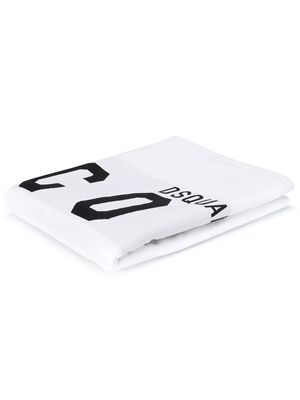 Dsquared2 icon-print towel - White