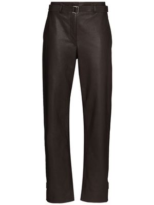 Lemaire belted straight-leg trousers - Brown