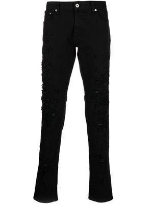 Just Cavalli distressed-effect skinny jeans - Black