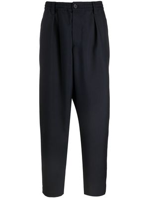 Marni elasticated waist drop-crotch trousers - Blue