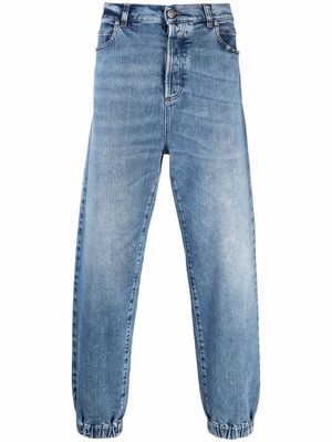 Balmain faded slim-fit jeans - Blue