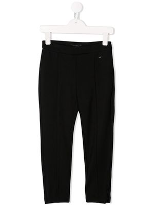 Emporio Armani Kids slim-fit trousers - Black