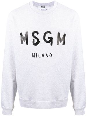 MSGM logo print sweatshirt - Grey