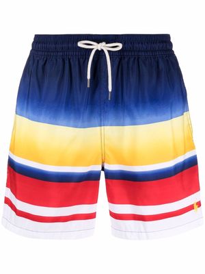 Polo Ralph Lauren stripe print swim shorts - Blue