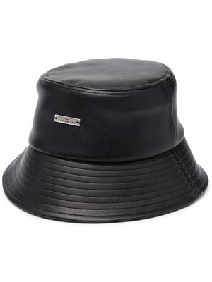 John Richmond logo-plaque bucket hat - Black