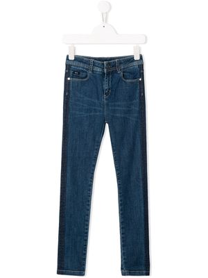 BOSS Kidswear mid-rise skinny jeans - Blue