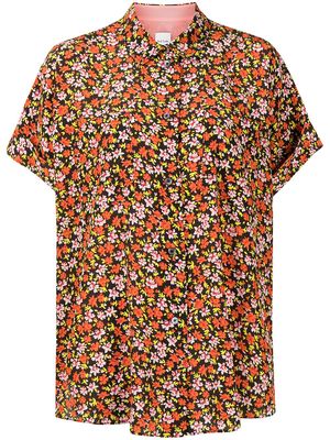 PAUL SMITH shortsleeved silk blouse - Red