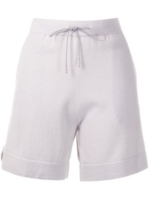 Fabiana Filippi drawstring cashmere shorts - Grey
