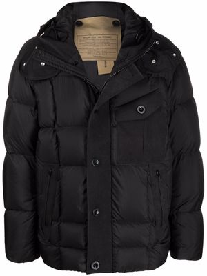 Ten C hooded padded jacket - Black