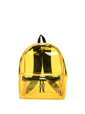 UNDERCOVER slogan print backpack - Yellow