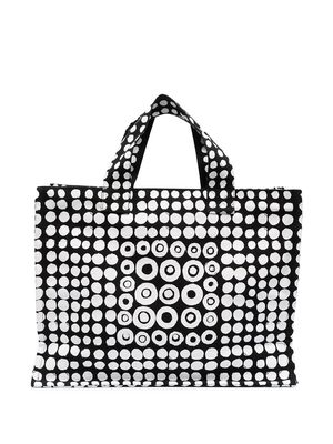 10 CORSO COMO motif print zip tote bag - Black