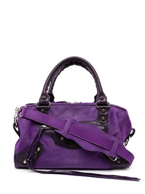 Balenciaga Pre-Owned motorcycle tote bag - Purple