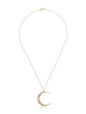 Andrea Fohrman large Luna multi-stone necklace - YELLOW GOLD/MULTI