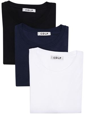 CDLP three-pack crew-neck T-shirts - Black