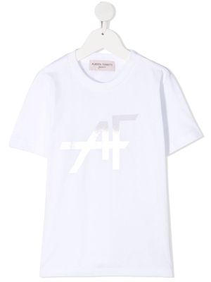 Alberta Ferretti Kids logo-print T-shirt - White