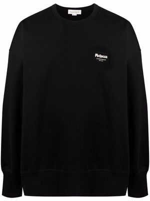Alexander McQueen logo-patch sweatshirt - Black