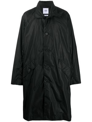 Opening Ceremony oversized logo print coat - Black