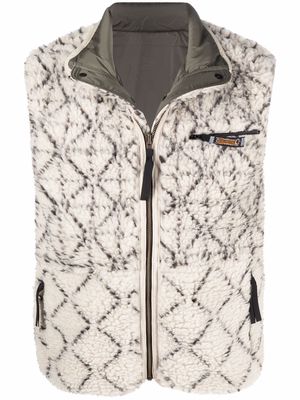 Kapital Sashiko reversible vest jacket - Neutrals