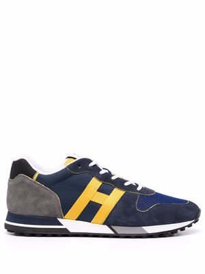 Hogan side logo-patch sneakers - Blue