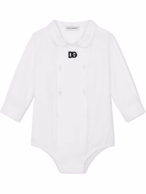 Dolce & Gabbana Kids double-breasted long-sleeve body - White