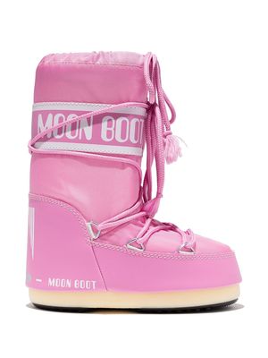 Moon Boot Kids Icon lace-up snow boots - Pink