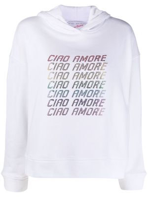 Giada Benincasa Ciao Amore slogan hoodie - White