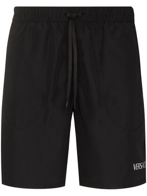 Versace Greca-print swimming shorts - Black