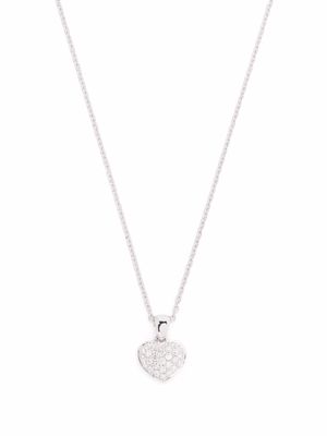LEO PIZZO 18kt white gold Amore diamond necklace - Silver