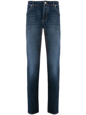 Brunello Cucinelli slim-fit stonewashed jeans - Blue
