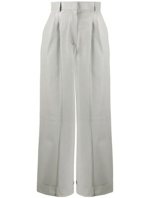 Fendi cropped panelled trousers - Grey
