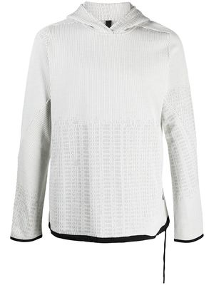 Byborre pixelated 8-Bit fabric hoodie - Grey