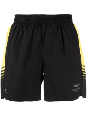 Hackett logo-print swim shorts - Black