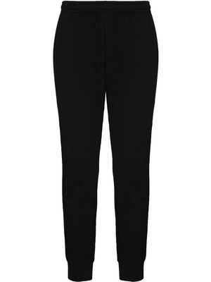 Lacoste logo-embroidered tapered track pants - Black