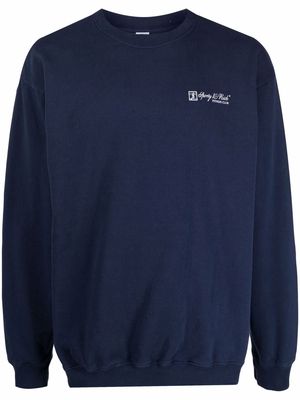 Sporty & Rich logo-print jumper - Blue