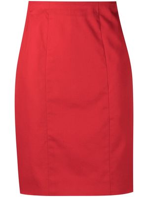 Chanel Pre-Owned high-waist straight-fit skirt - Red
