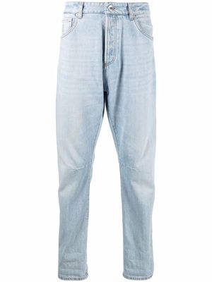 Brunello Cucinelli tapered-leg jeans - Blue