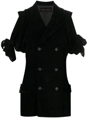 Comme Des Garçons Pre-Owned 1980s velvet jacket - Black