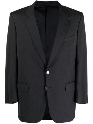 Pierre Cardin Pre-Owned 1990s contrasting lapel blazer - Grey