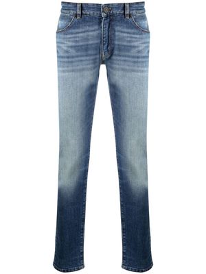 Pt01 low-rise straight-leg jeans - Blue