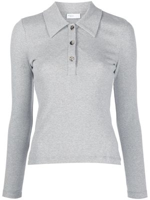 Rosetta Getty long-sleeved polo shirt - Grey