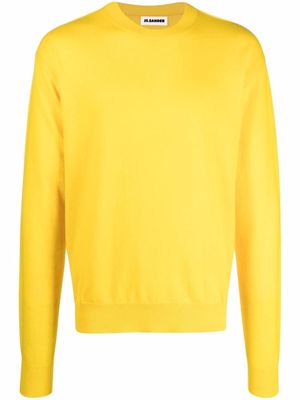 Jil Sander crew-neck cashmere jumper - Yellow
