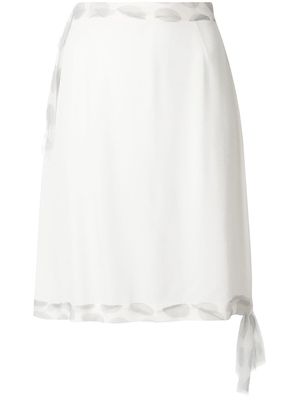Maison Martin Margiela Pre-Owned skirt tie side skirt - White