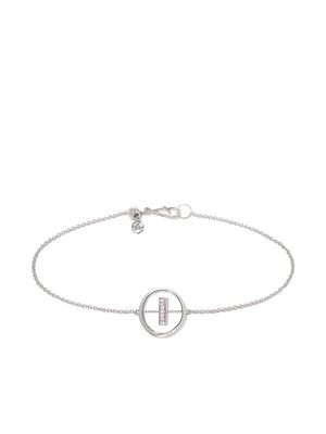 Annoushka 18kt white gold diamond Initial I bracelet - Silver