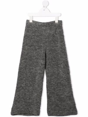 Caffe' D'orzo knitted flared trousers - Grey