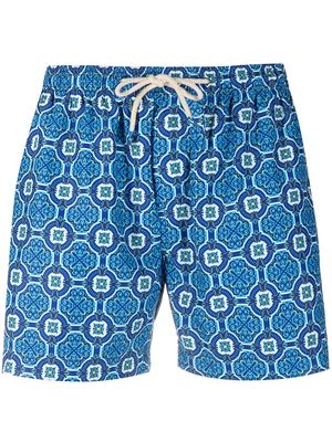 PENINSULA SWIMWEAR Poltu geometric swim shorts - Blue