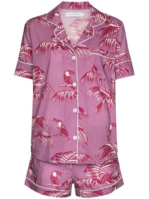 Desmond & Dempsey Bocas print pyjama set - Purple