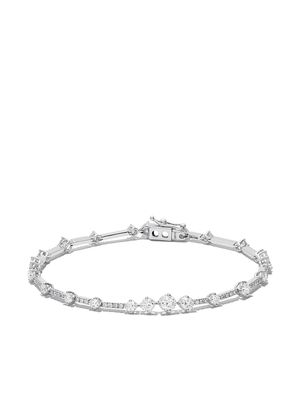 De Beers Jewellers 18kt white gold Arpeggia one-line diamond bracelet