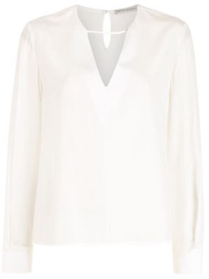 Martha Medeiros Cecilia silk blouse - White